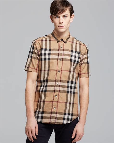 burberry shirt men's sale uk|burberry plaid shirts for men.